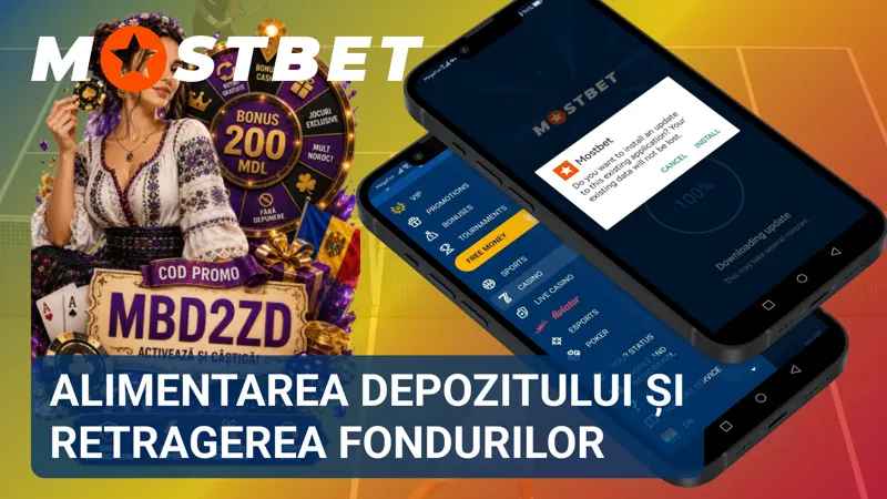 Metodele MostBet pentru depunerea și retragerea fondurilor prin aplicația mobilă.