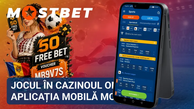 Cazinoul online din aplicația MostBet cu sloturi și jocuri disponibile pe mobil.