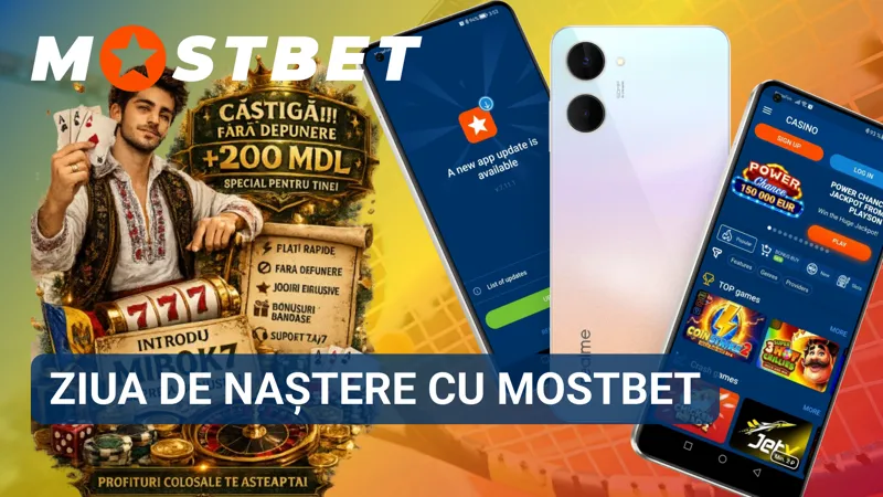 Promoția MostBet dedicată utilizatorilor care își sărbătoresc ziua de naștere.