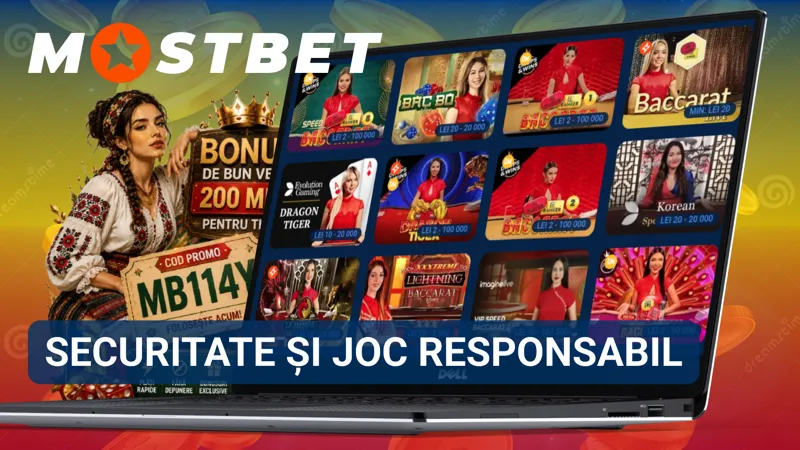 Instrumentele MostBet pentru securitatea contului și promovarea jocului responsabil.