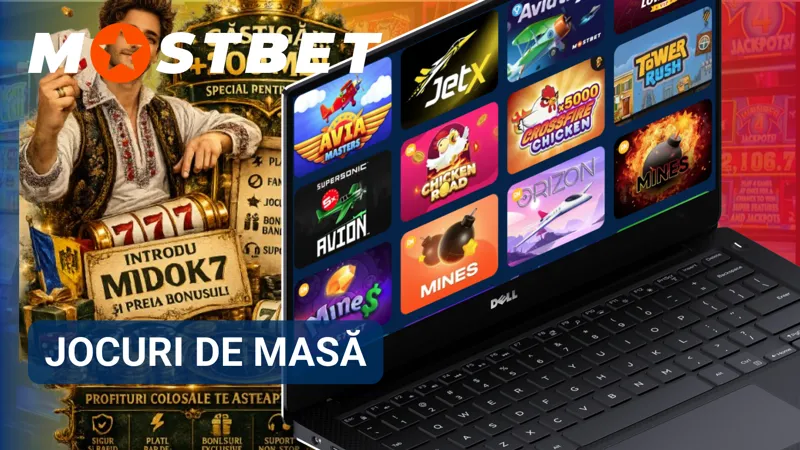 Jocurile de masă MostBet disponibile pentru utilizatorii interesați de strategii clasice.