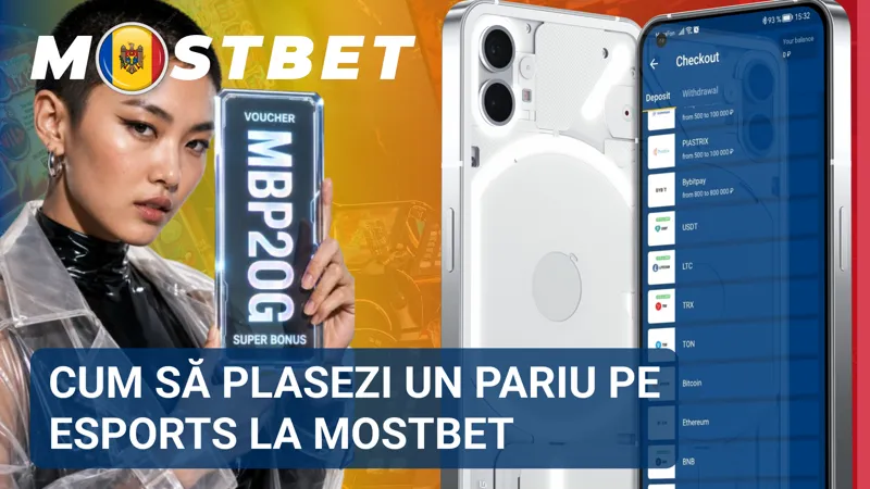Persoană care selectează un meci esports și adaugă pronosticul în biletul de pariuri MostBet.