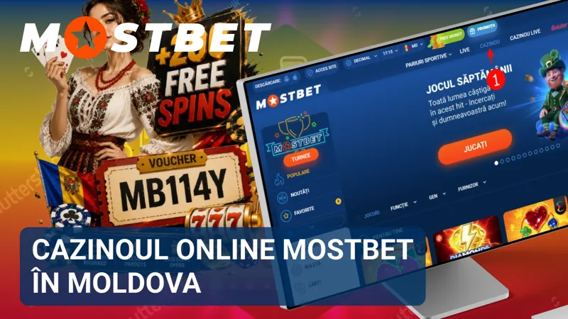 Secțiunea de cazinou online Mostbet cu jocuri disponibile pentru utilizatorii din Moldova.
