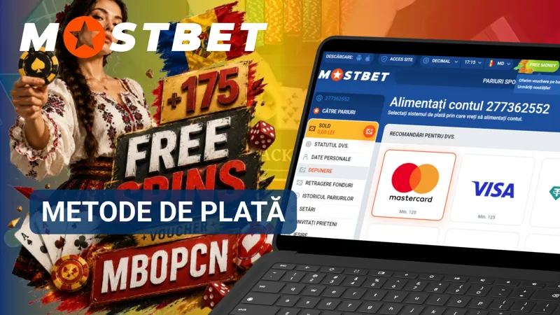 Metodele de plată Mostbet pentru depuneri și retrageri în lei moldovenești.