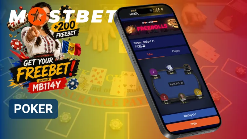 Mese de poker în Mostbet pentru jucători care preferă strategia și competiția.