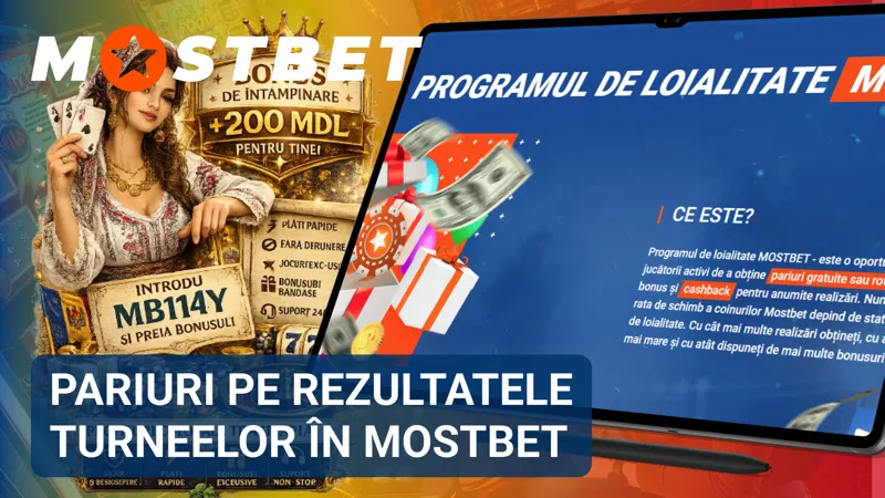 Pariurile MostBet pe rezultatele turneelor și competițiilor sportive majore.