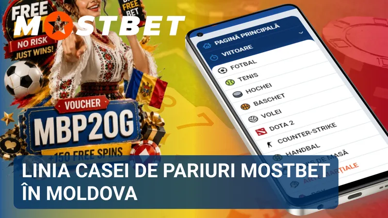 Linia de pariuri MostBet Moldova cu sporturi, evenimente și cote disponibile online.