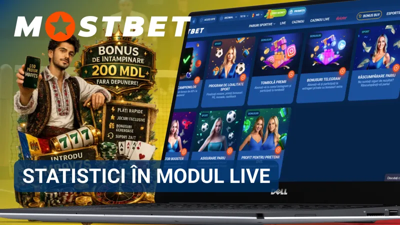 Statisticile live MostBet afișate pentru analiza evenimentelor sportive în desfășurare.